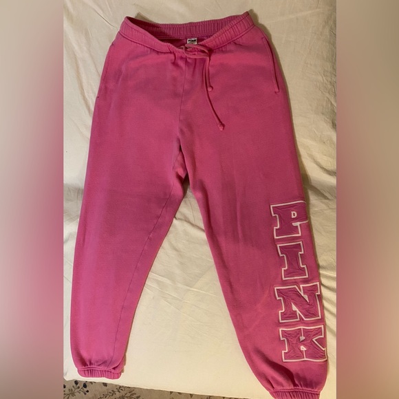 Victoria's Secret PINK & White drawstring sweats - Picture 3 of 6
